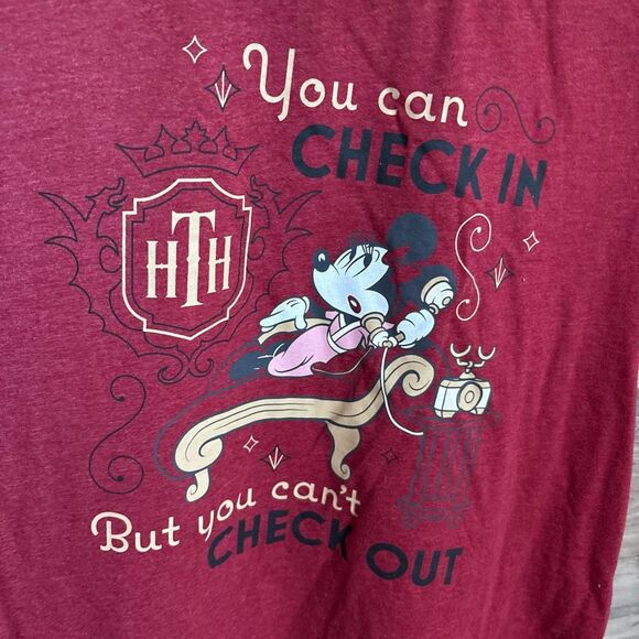 Disney World Hollywood Tower Hotel Tower of Terror Minnie Mouse T-shirt Women's - Picture 3 of 7